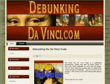 Tablet Screenshot of debunkingdavinci.com